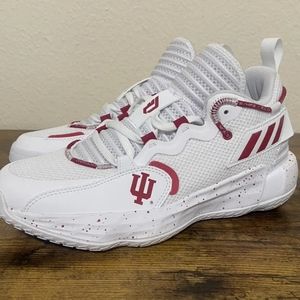 Adidas Dame 7 Indiana Hosier Extply size 6.5 youth men's 7.5 white and r…
